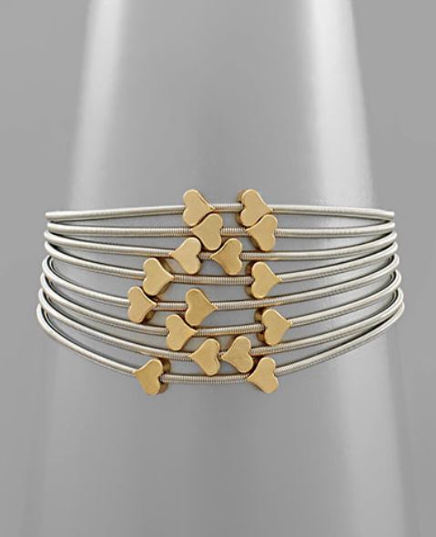 Guitar String Bracelet (women) Gold String