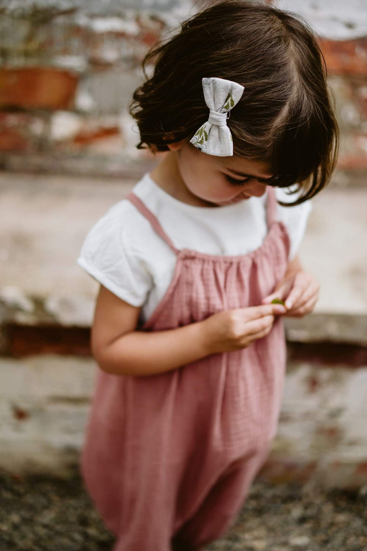 Little Cotton Clothes - Small Hair Bow - Poppy Floral