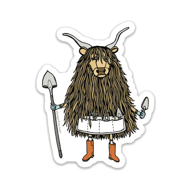 Sloe Gin Fizz - Garden Yak Vinyl Sticker