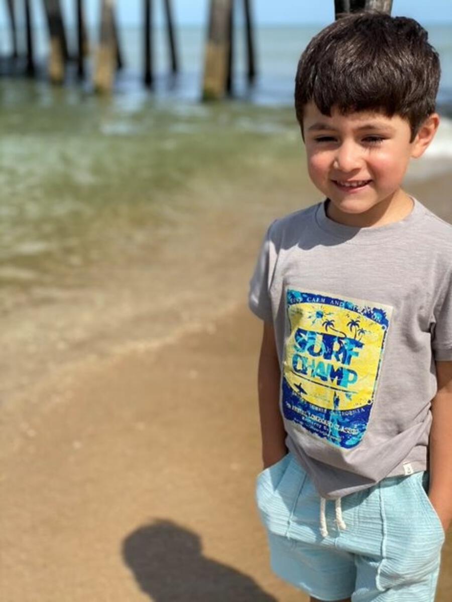 Me & Henry - Bluepeter Shorts - Sky Ribbed