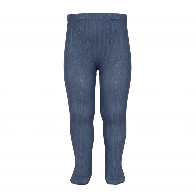 Condor - Ribbed Tights - Cobalt