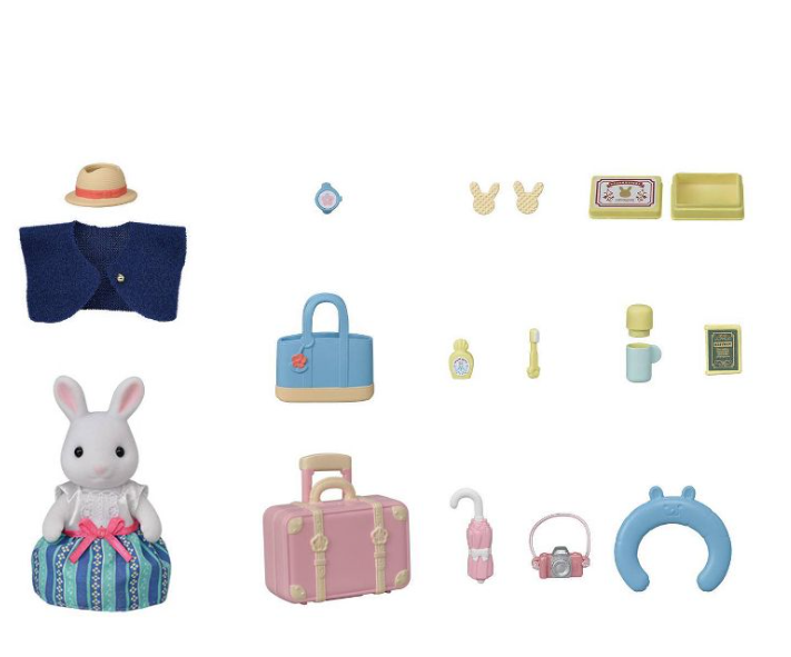 Calico Critters - Weekend Travel Set - Snow Rabbit Mother