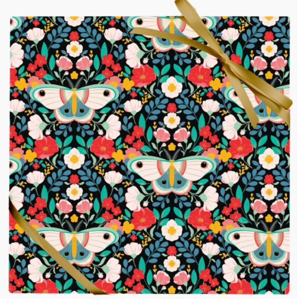 Floral Moth Stone Paper