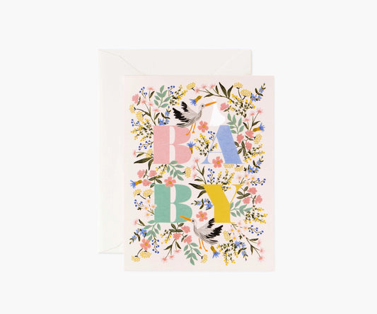 Rifle Paper Co. - Baby Card - Mayfair