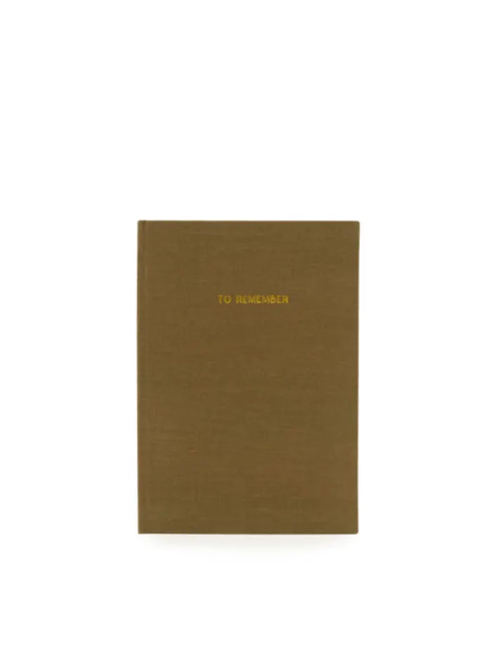 Monk & Anna - To Remember Notebook - Olive