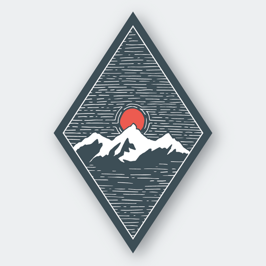 Pike Street Press - Mountainscape Sticker