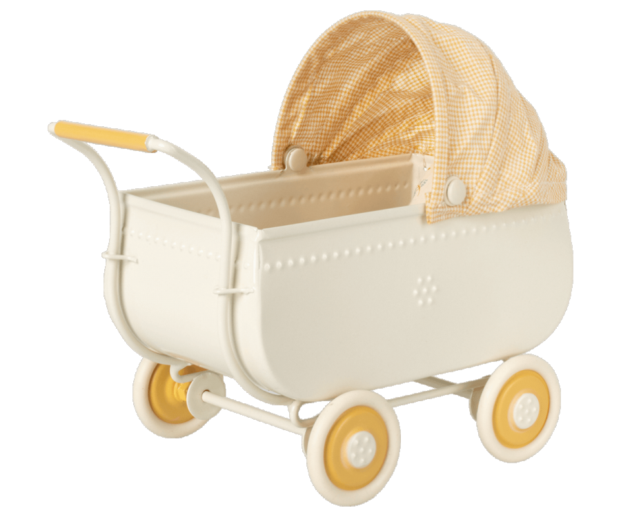 Maileg - Pram, Micro - Yellow