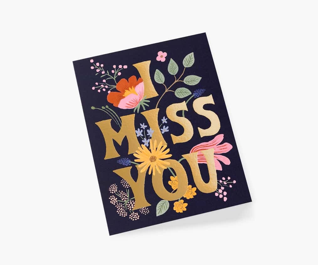 Rifle Paper Co - I Miss You Card