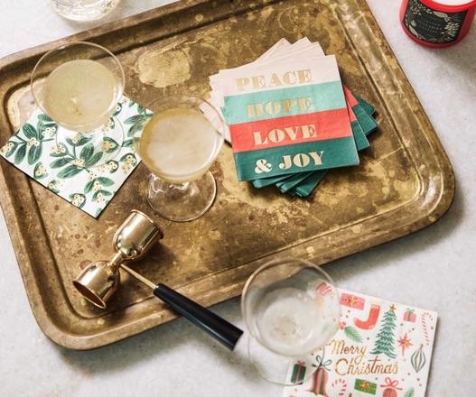 Rifle Paper Co. - Cocktail Napkins - Be Merry & Bright