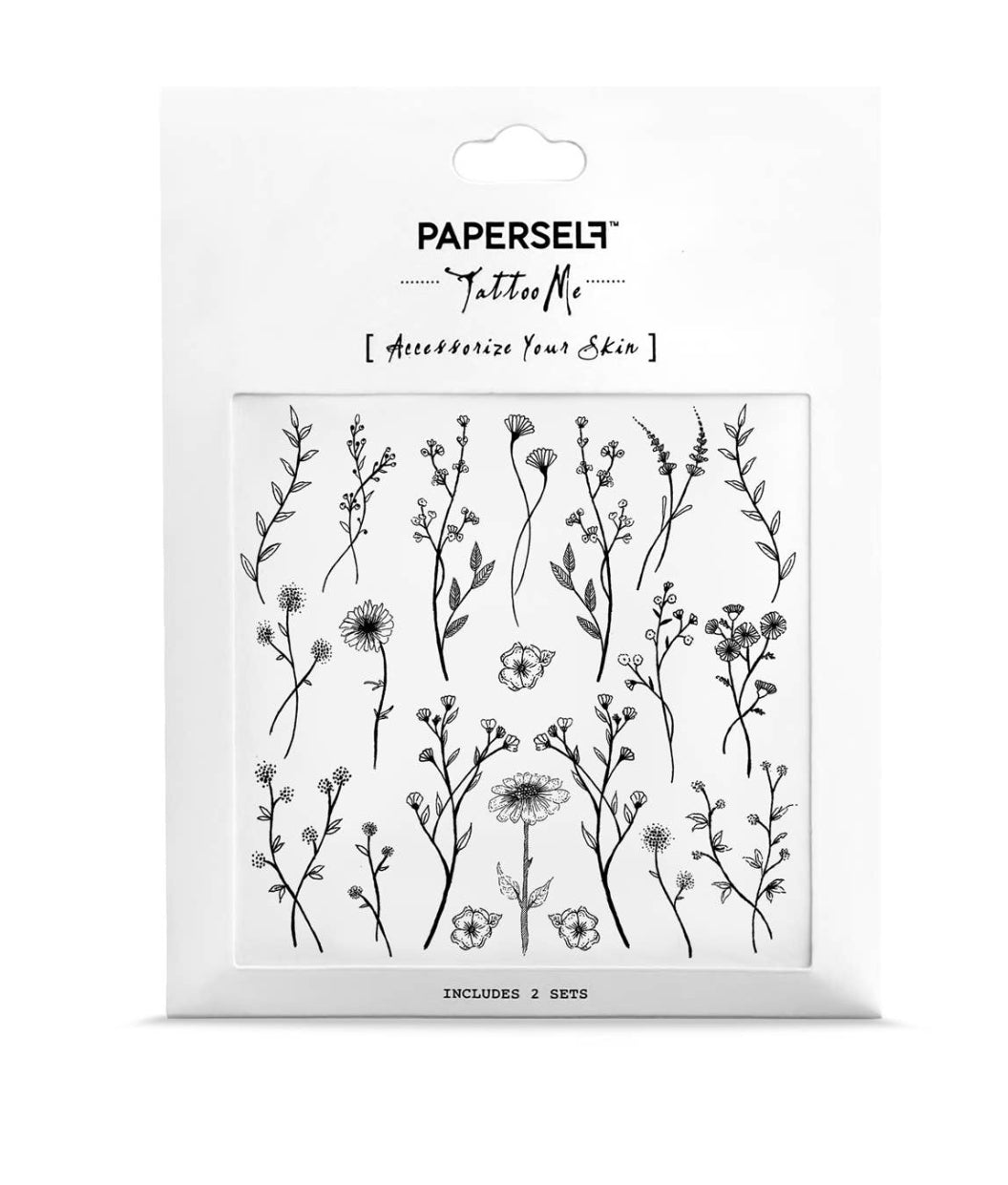Wildflower Temporary Tattoos Stickers