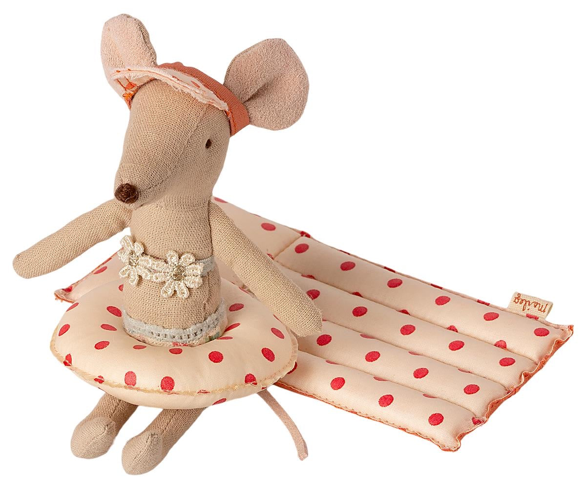 Maileg - Float, Small Mouse - Red Dot