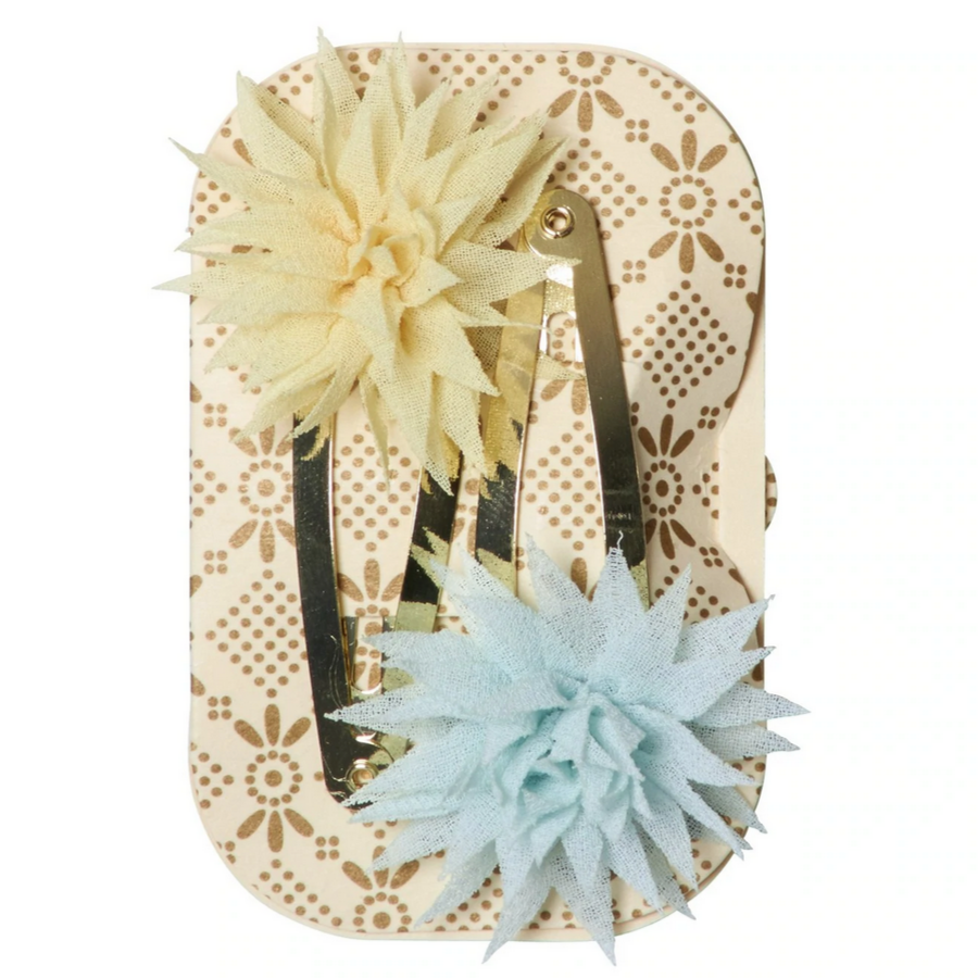 Maileg - Set of Yellow & Blue Hair Barrettes