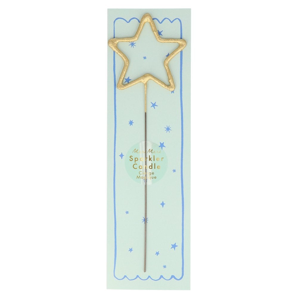 Meri Meri - Gold Sparkler Candle - Star
