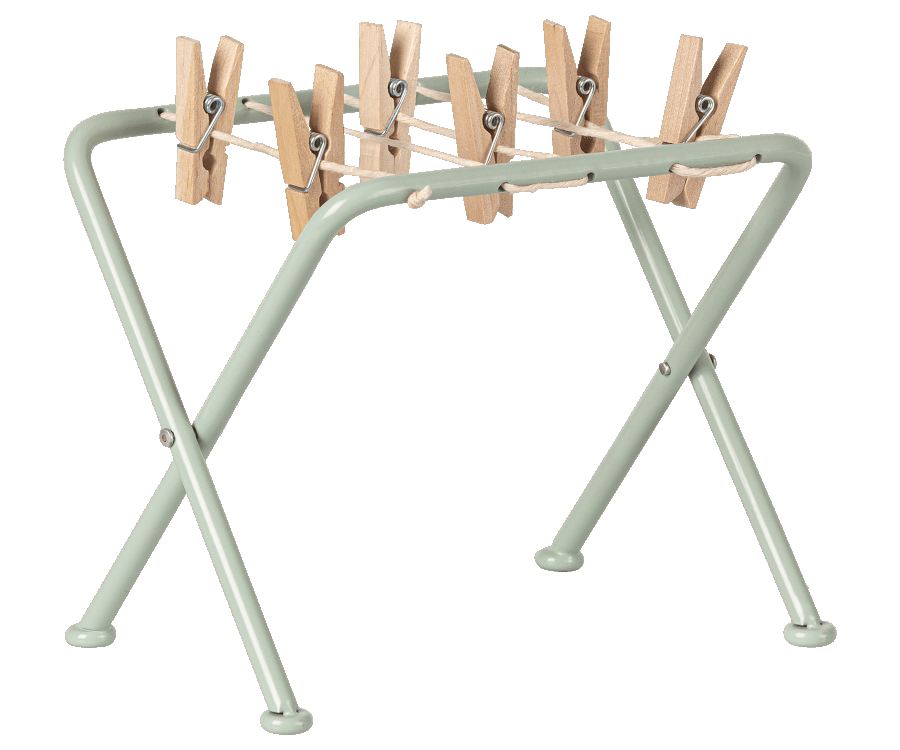 Maileg - Miniature Drying Rack w. Pegs