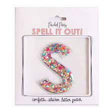 Packed Party - Stick To It Confetti letter - Sticker