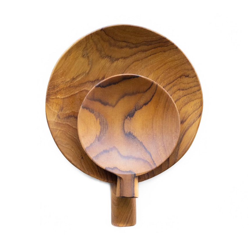 Teak Wooden Paddle Plate - Large