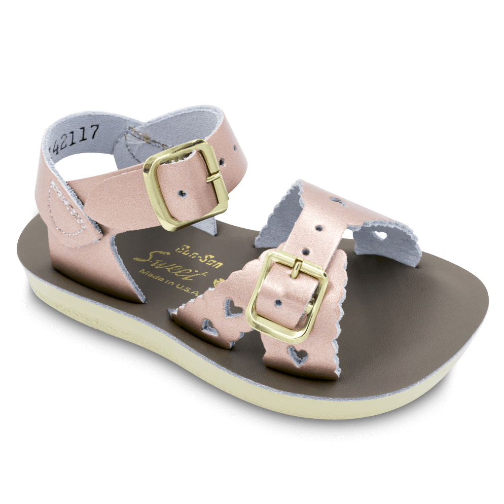 Salt Water Sandals Sweetheart Rose Gold SANNA baby and child