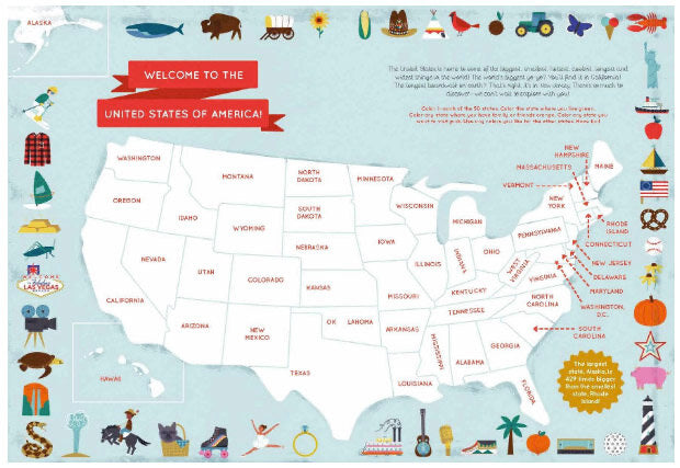 The 50 States Activity Book