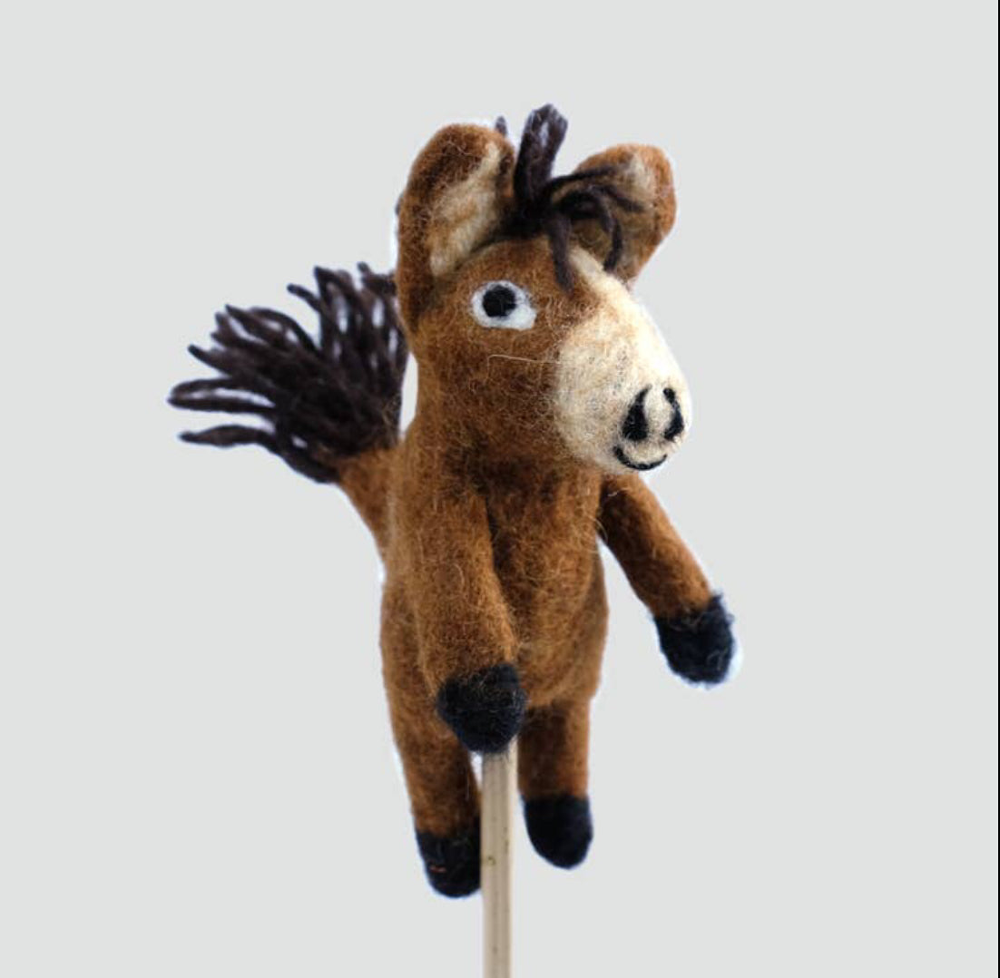 Winding Road - Felt Horse Finger Puppet