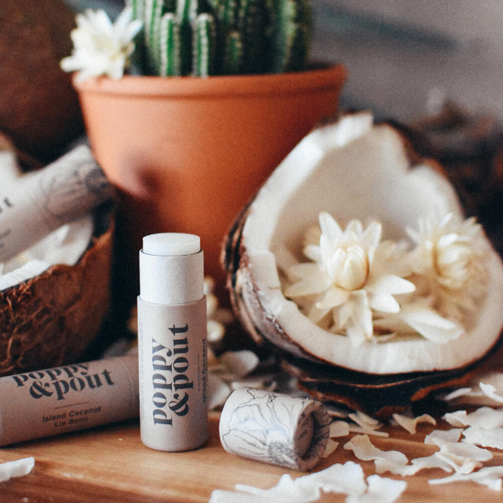 Poppy & Pout - Lip Balm - Island Coconut
