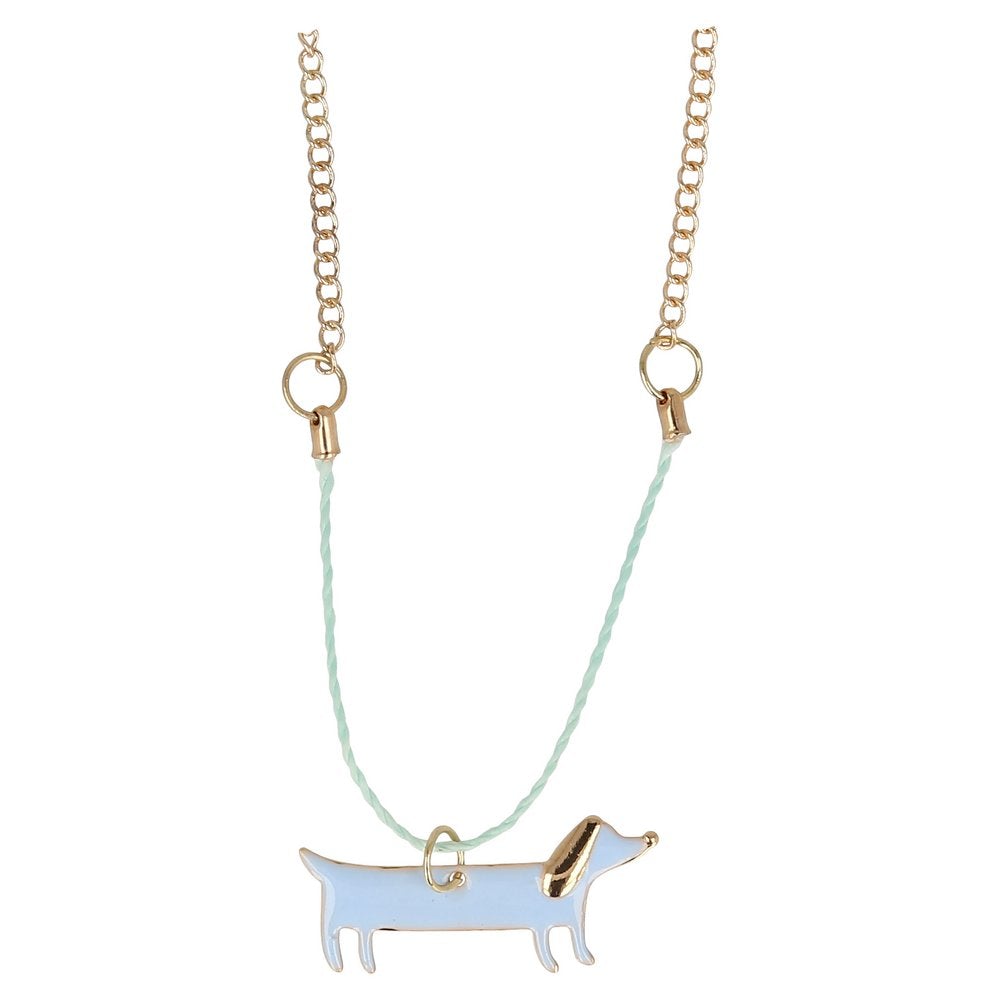 Meri Meri - Enamel Sausage Dog Necklace