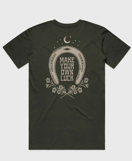 Shop Good Co. - Make Your Own Luck - Adult Tee - Olive