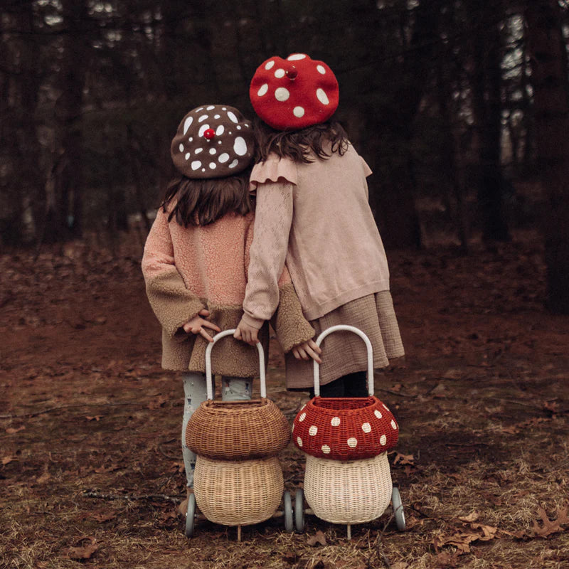 Olli Ella - Rattan Mushroom Luggy - Red