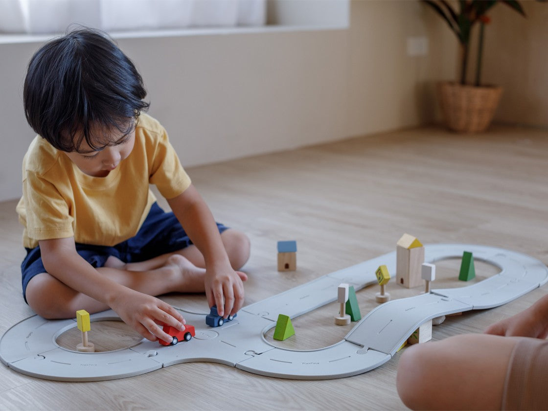 Plan Toys - Road & Rail Rubber