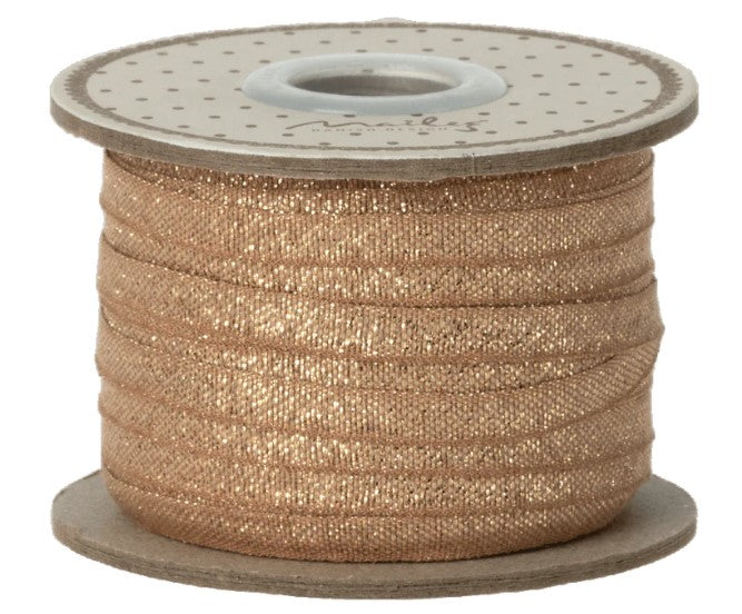 Maileg - Ribbon, 25m - Vintage Rose/Gold