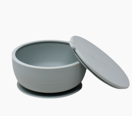 Silicone Baby Bowl - Grey