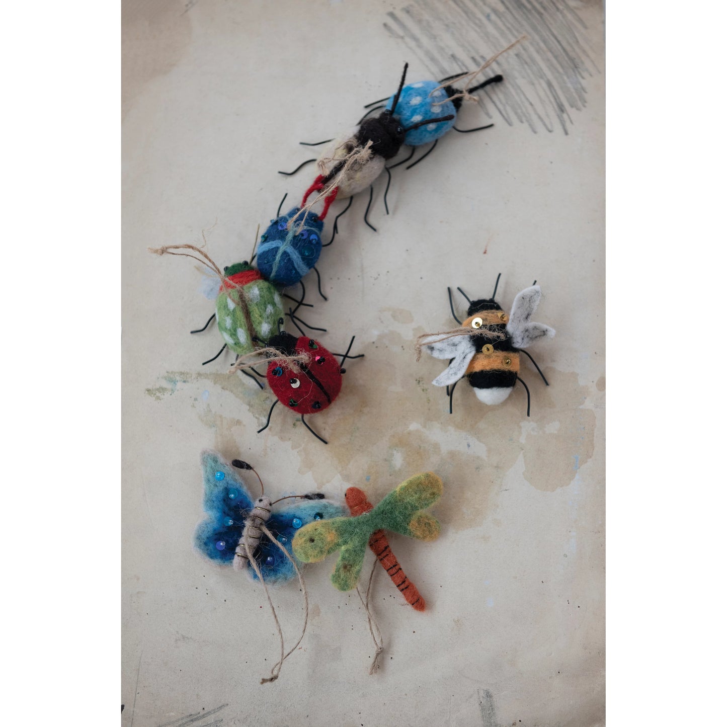 Wool Felt Insect Ornament