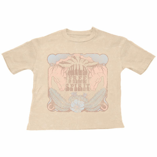 Wild Free Spirit Super Tee - Mineral Wheat