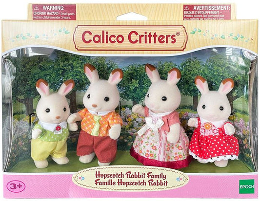 Calico Critters - Chocolate Rabbit Family