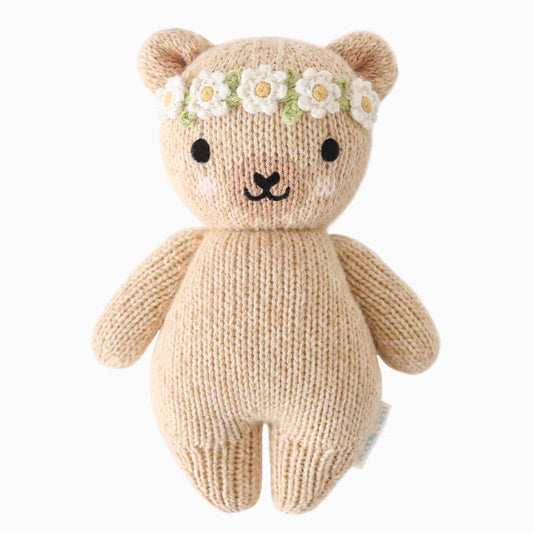 Cuddle + Kind - Baby Honey Bear - Ivory Floral