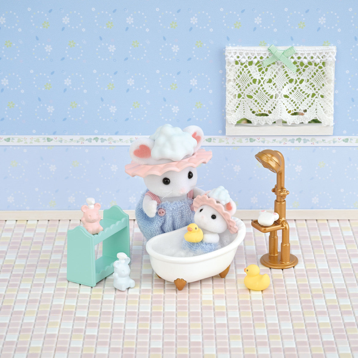 Calico Critters - Bath Time Bubble Siblings