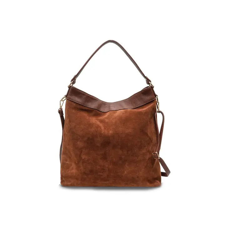 Celina Suede Bag - Camel