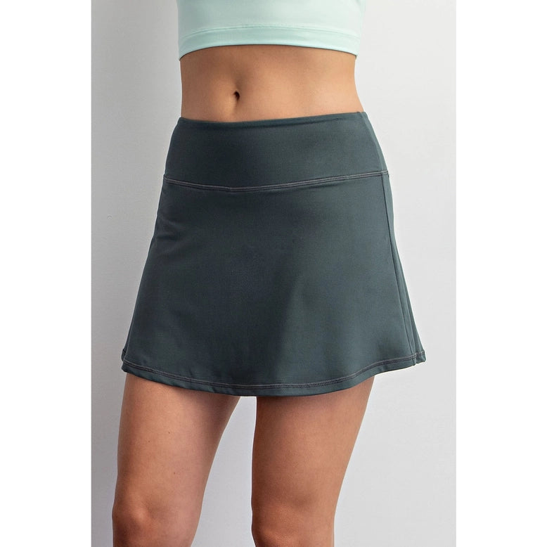 Butter Basic Skort - Smoked Spruce