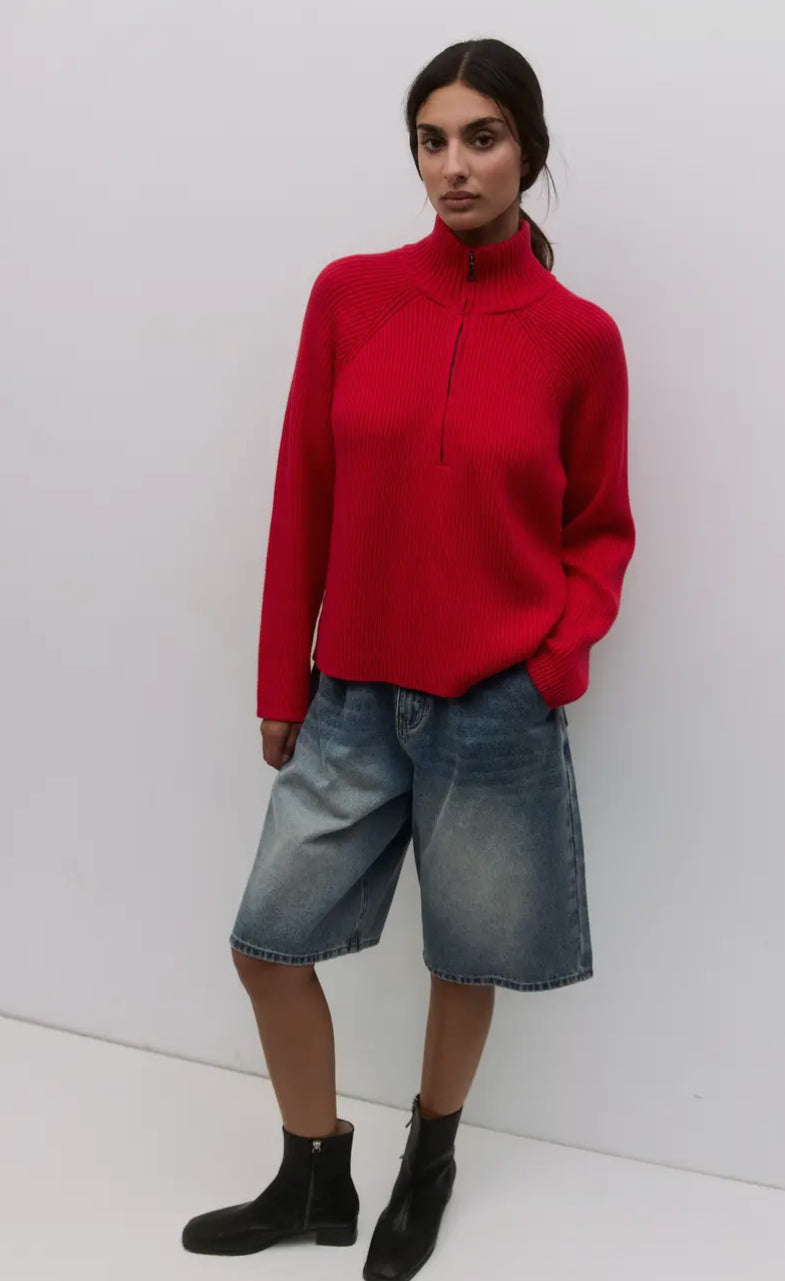 The Jules Sweater - Red