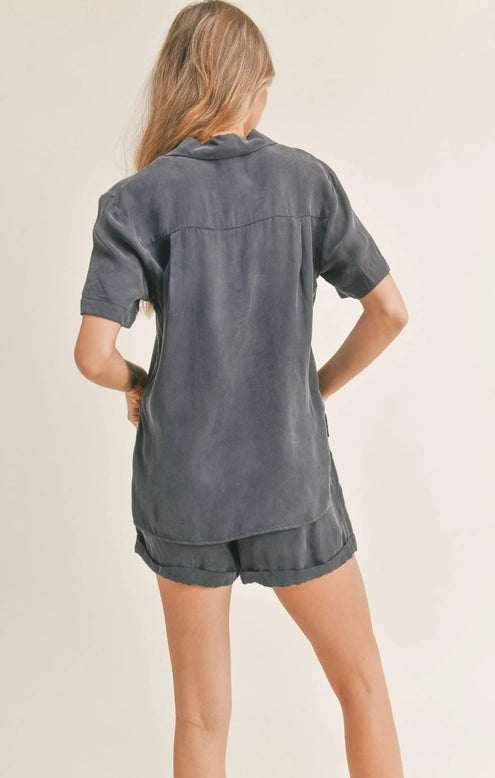 Bella Shirt - Navy