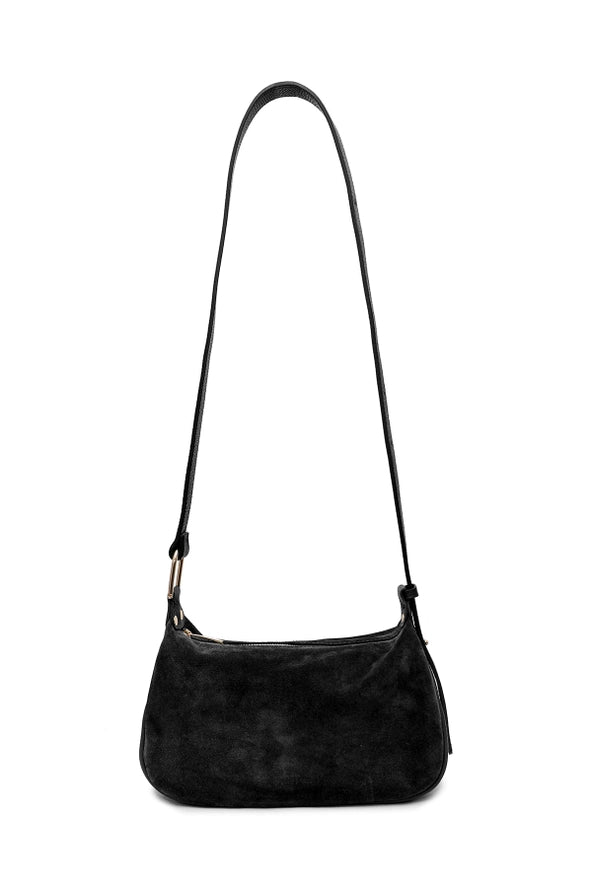 Amicie Suede Bag - Black