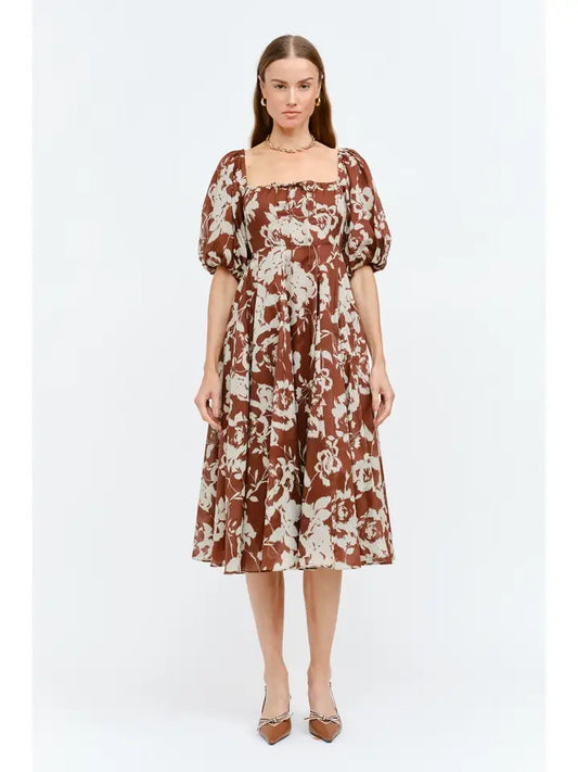 Delphi Dress - Brown