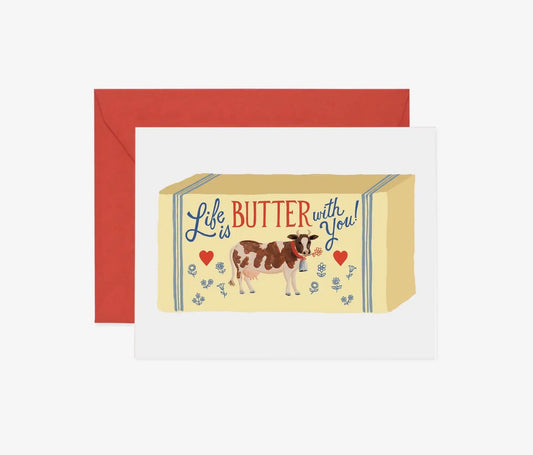Rifle Paper Co. - Greeting Card - Life is Butter with You