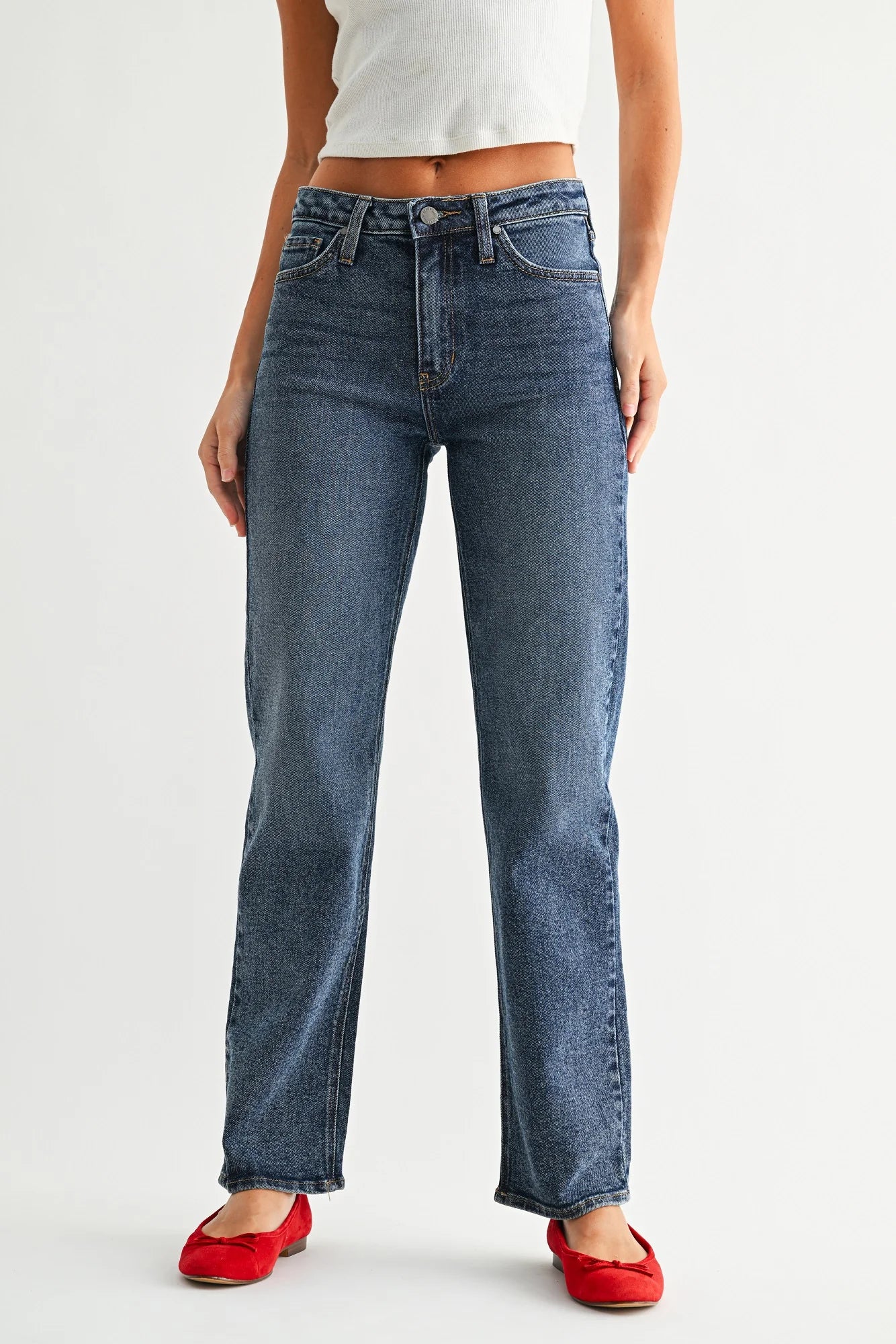 Full Length Straight - Medium Denim