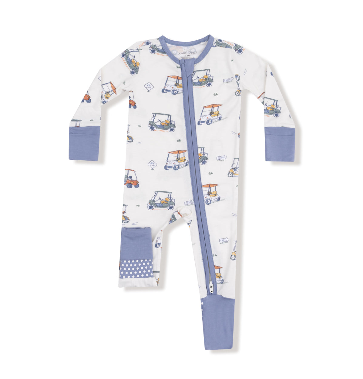 2 Way Zipper Romper - Zooming Golf Carts