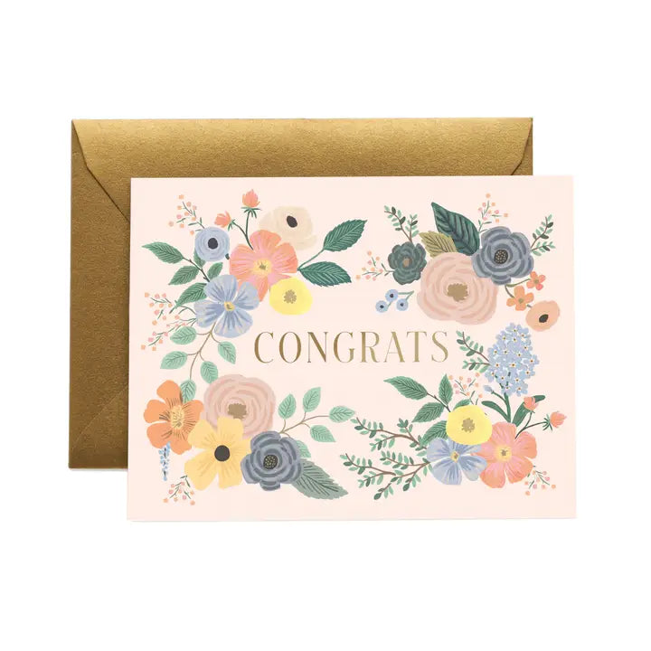 Rifle Paper Co. - Congrats Card - Garden Forest