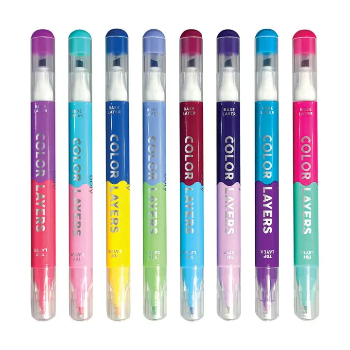 Ooly - Color Layers: Double-Ended Layering Markers - Set of 8