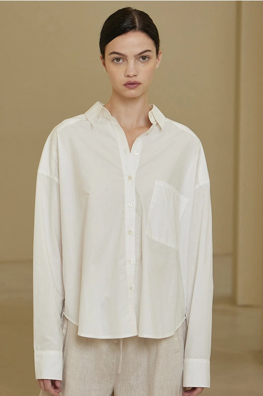 Grade + Gather - Poplin Shirt - Off White