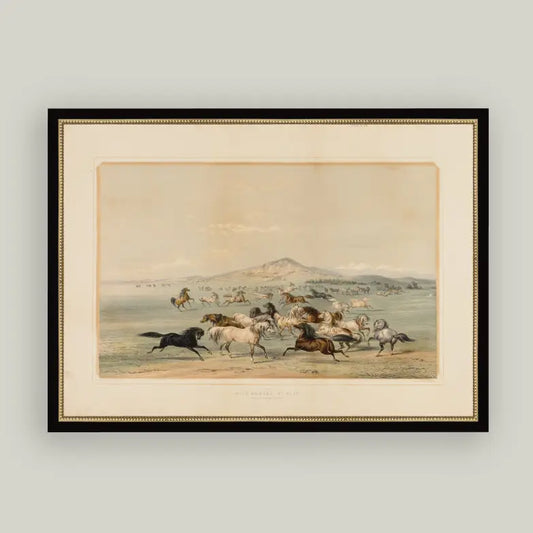 Field of Horses Framed Art