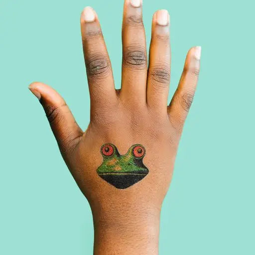 Glitter Tattoo Stencil - FROG | Face Paint World