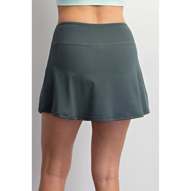 Butter Basic Skort - Smoked Spruce